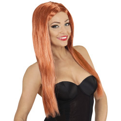 Paruka hnědá dámská dlouhá