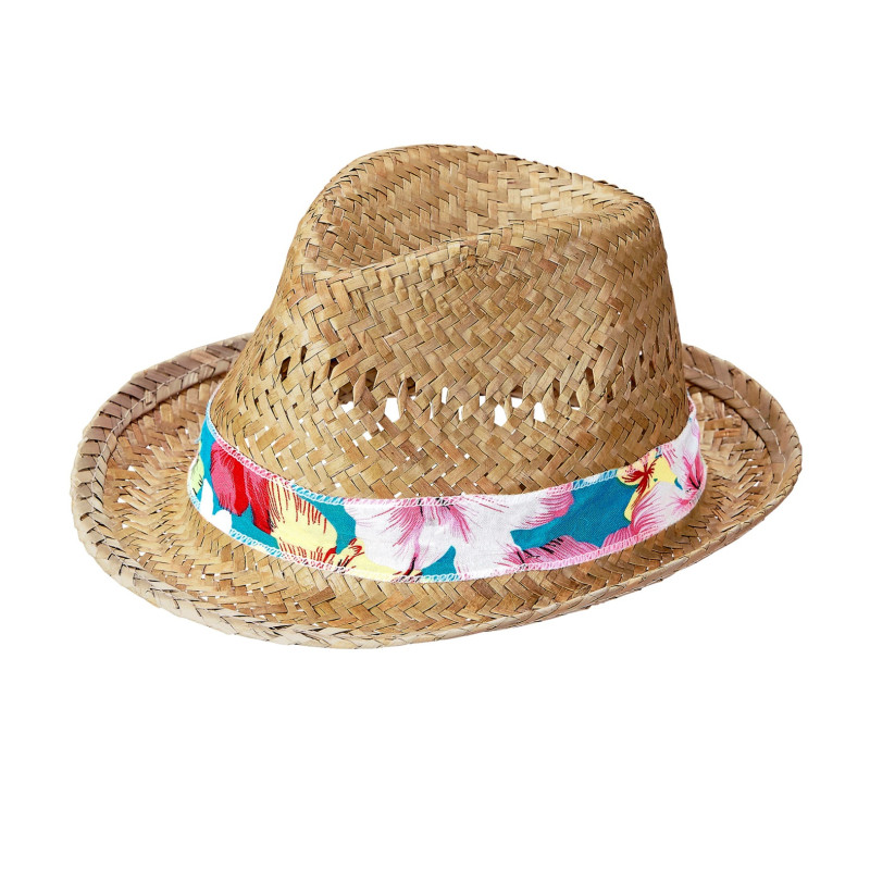 Pánsky slamenný klobúk fedora