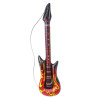Nafukovacia gitara s plameňmi