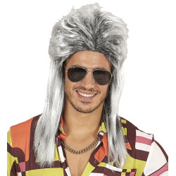 Pánská paruka rocker šedivá