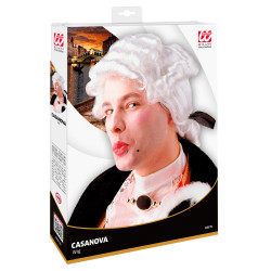 Paruka historická bílá Casanova