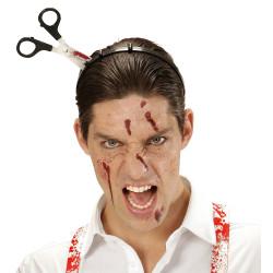 Halloween čelenka nožnice