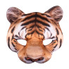 Tigria maska vyrobená z penovej gumy potiahnutej látkou