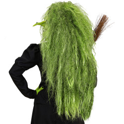 Čarodějnická paruka zelená