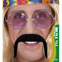 Černý knírek retro 70´léta