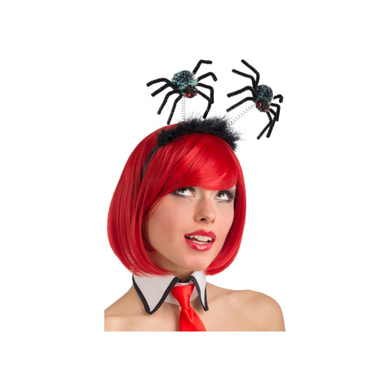 Halloweenská čelenka s pavúkmi