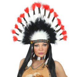 Indiánská čelenka péřová