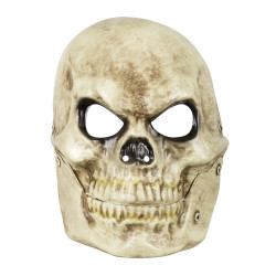 Maska lebka s pohyblivou čelistí