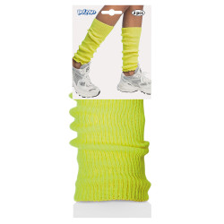 Disco návleky na nohy neonově žluté