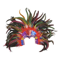 Péřová čelenka brazilský karneval