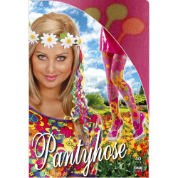 Punčocháče hippie barevné velikost XL