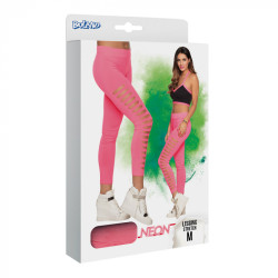 Perforované legíny růžové velikost M