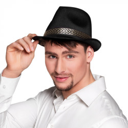 Párty klobouk černý se stužkou