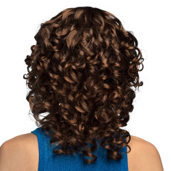 Dámská paruka hnědá  vlnitá