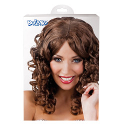 Dámská paruka hnědá  vlnitá
