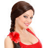 Květina do vlasů červená