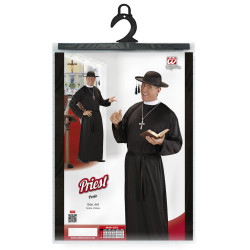 Kostým kňaza, čierny, veľkosť M