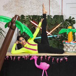 Dekorační palmové listy 4 ks 33 x 27 cm