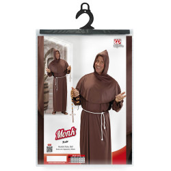 Hnedý mníšsky kostým, veľkosť XXL