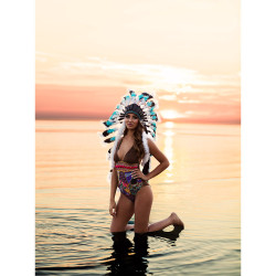 Indiánská čelenka XL