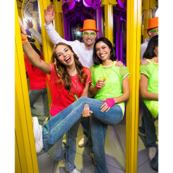 Rukavičky krátké neonová růžová