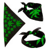 Šátek s potiskem marihuana
