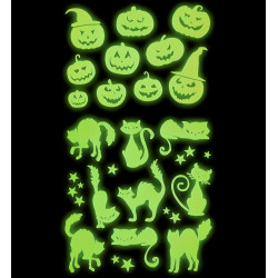 Halloweenské samolepky