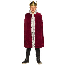 Detský kráľovský plášť s golierom