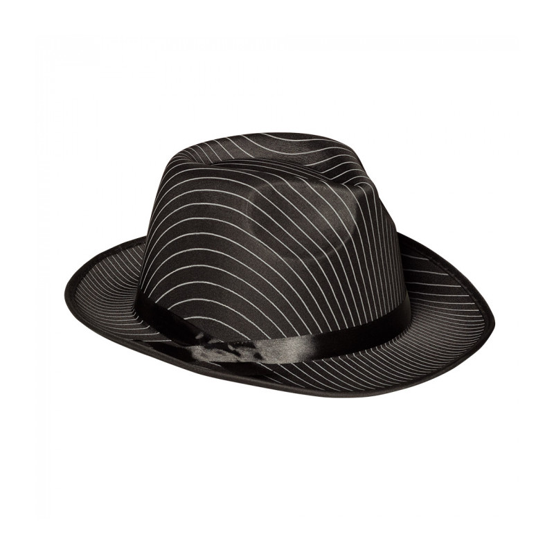Mafiánsky klobúk s čiernym pruhom
