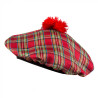 Skotský baret červený