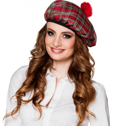 Skotský baret červený