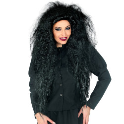 Čierna vlnitá dlhá parochňa