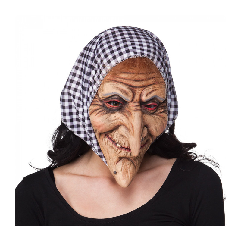 Maska čarodějnice se šátkem