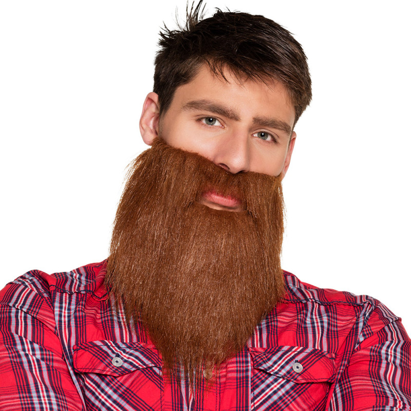 Plné fúzy, hipster, hnedé