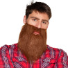 Plné fúzy, hipster, hnedé