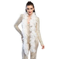 Boa dvoubarevné stříbrnobílé