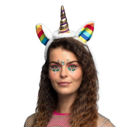Čelenka jednorožec duhová