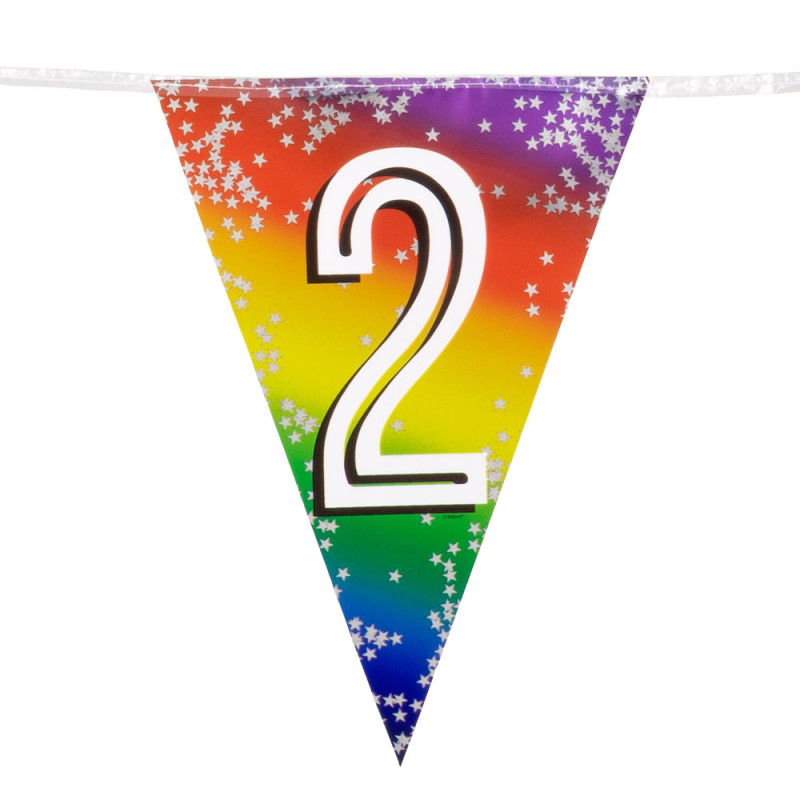 Narozeninová  girlanda '2' (6 m)