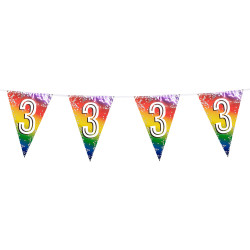 Narozeninová  girlanda '3' (6 m)