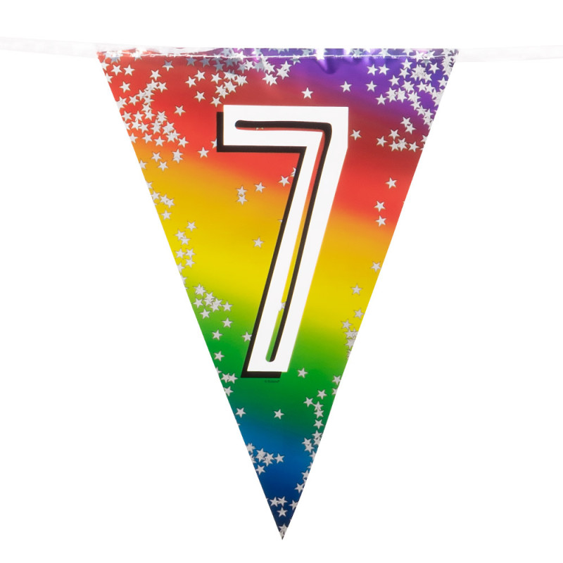 Narozeninová  girlanda '7' (6 m)