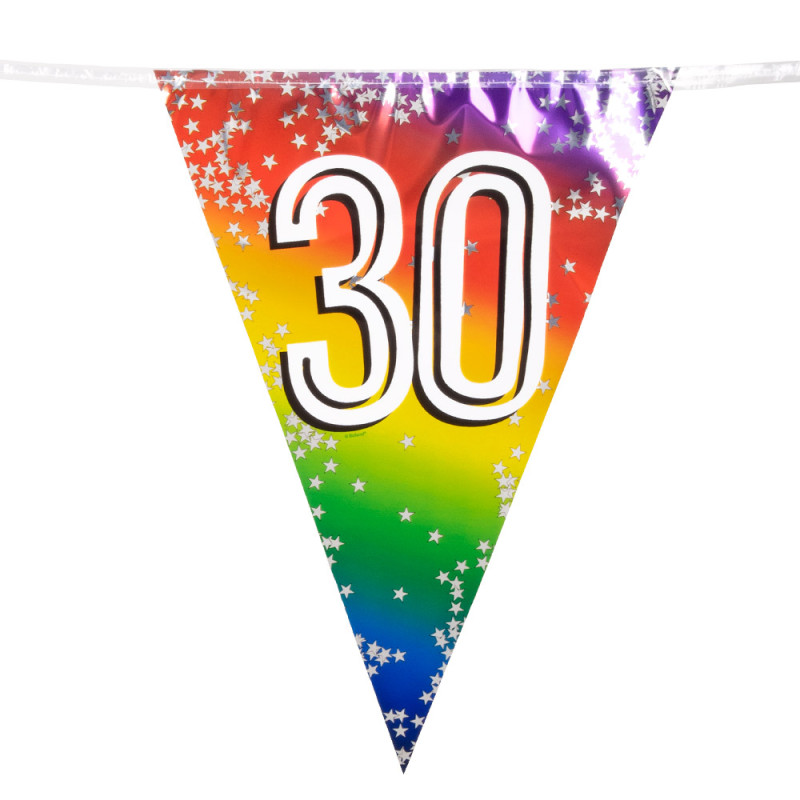 Narodeninová girlanda „30“ (6 m)
