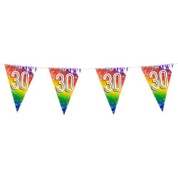 Narozeninová  girlanda '30' (6 m)
