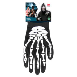 Rukavice kostlivec s potiskem černé
