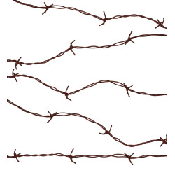 Plastový ostnatý drát 210 cm