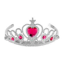 Stříbrná čelenka princezny s kamínky