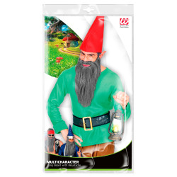 Dlouhé šedivé vousy s knírem