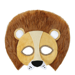 Maska lva plyšová