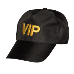 Čierna čiapka s nápisom VIP