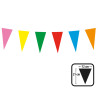 Papírová girlanda barevné praporky 10m