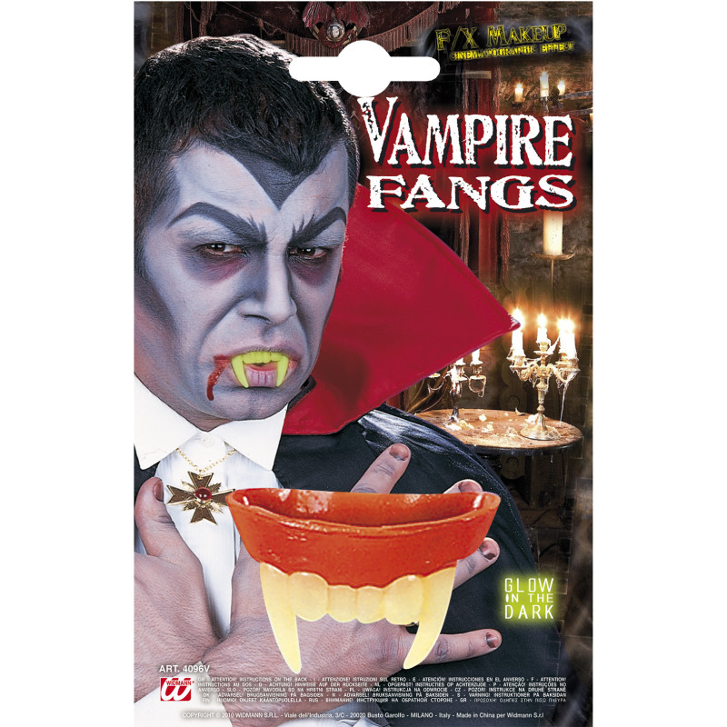 Dracula dospelý upír zuby